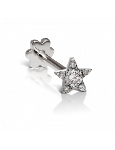 Earrings Maria Tash 45 Diamond Star Threaded Stud Earrings Maria Tash 45 Diamond Star Threaded Stud
