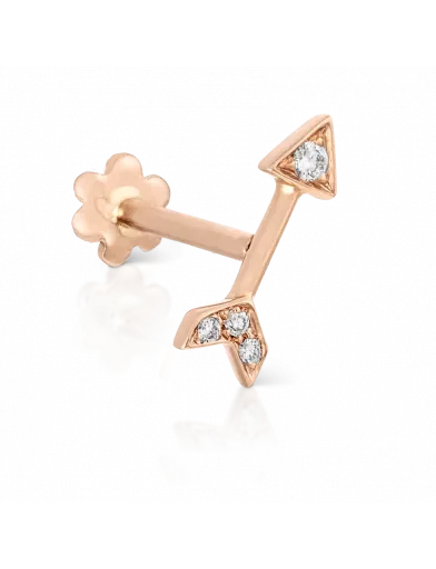 Earrings Maria Tash 75mm Diamond Arrow Threaded Stud