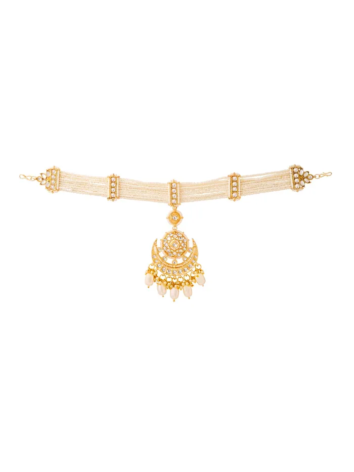 Earrings Matha Patti Kundan Head Chain for Women 262 cm Gold Traditional Bridal Hair Accessory Yellow Chimes Earrings Matha Patti Kundan Head Chain for Women 262 cm Gold Traditional Bridal Hair Accessory Yellow Chimes