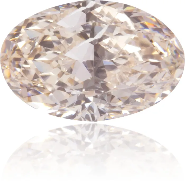 Earrings Natural Brown Diamond Oval 041 ct Polished Langerman Diamonds