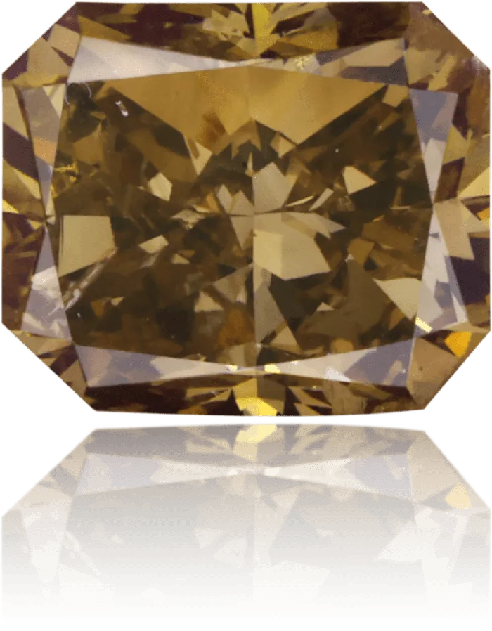 Earrings Natural Brown Diamond Rectangle 304 ct Polished Langerman Diamonds Earrings Natural Brown Diamond Rectangle 304 ct Polished Langerman Diamonds
