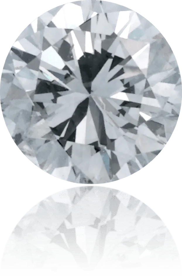 Earrings Natural Gray Diamond Round 051 ct Polished Langerman Diamonds