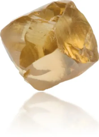 Earrings Natural Orange Diamond Rough 084 ct Rough Langerman Diamonds