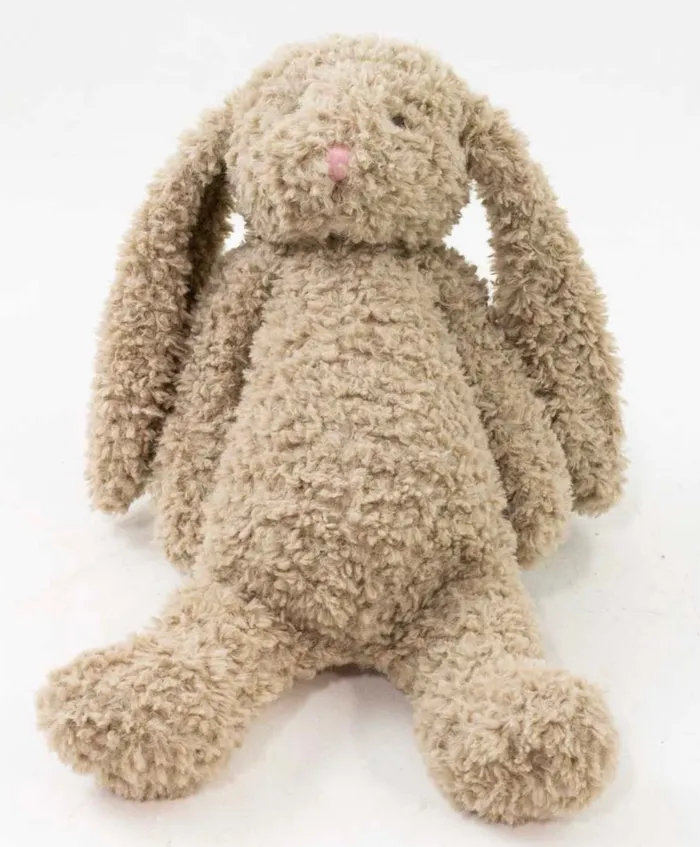 Earrings Plush Brown Sitting Bunny Splash