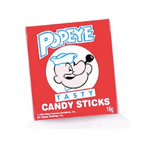 Earrings Popeye Candy Sticks Candlewick Gift Shop