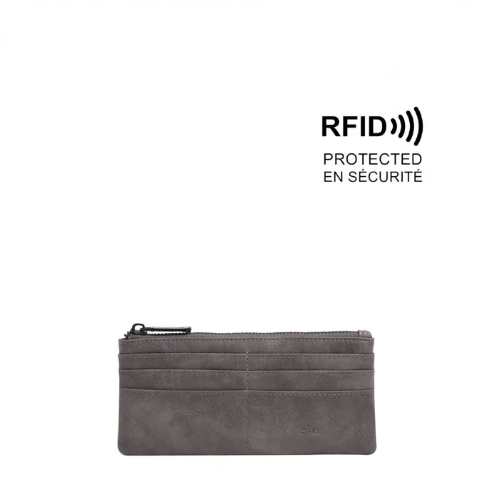 Earrings SQ Briella Slim Wallet Charcoal Grey