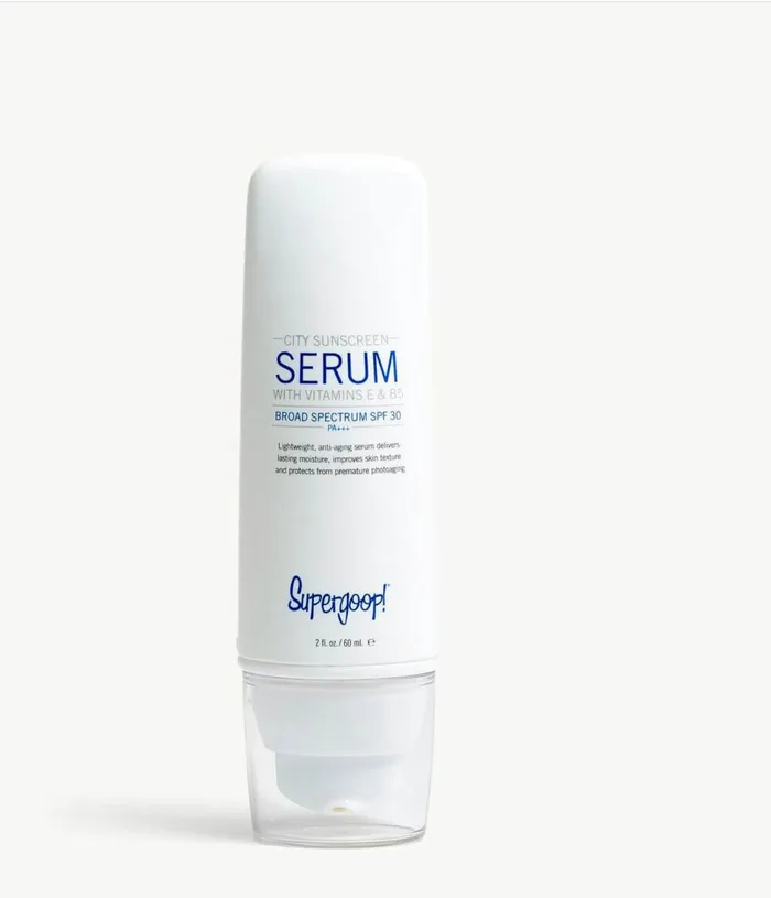 Earrings Supergoop City sunscreen serum