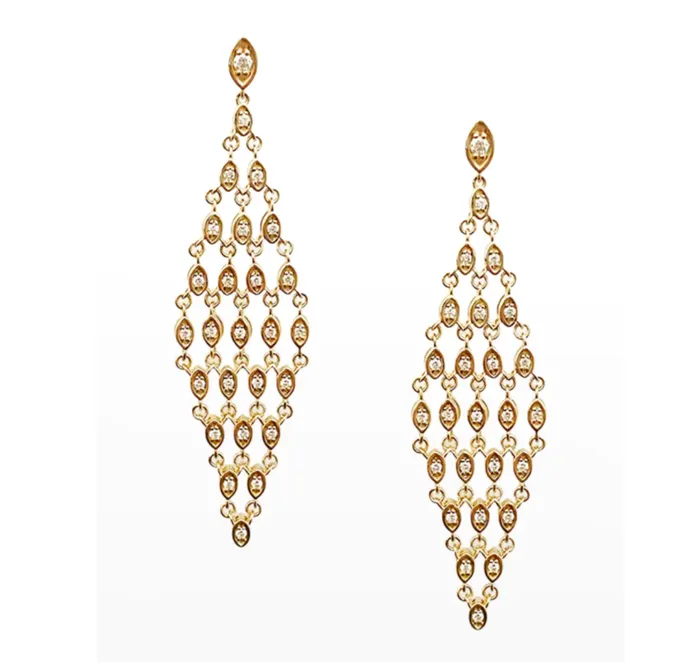 Earrings SYDNEY EVAN Marquise Chain Earrings