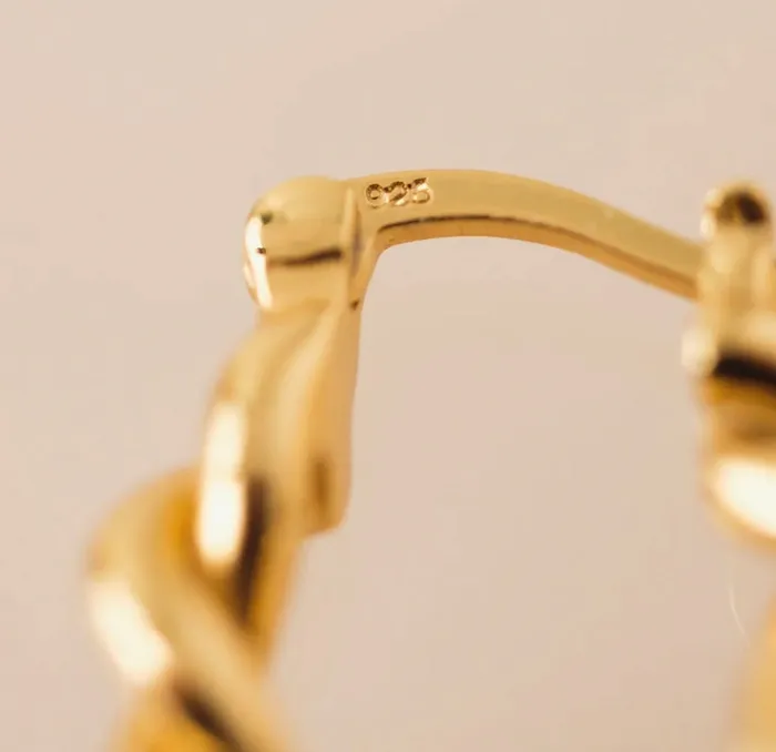Earrings Twist Hinge Hope Earrings Gold Lovers Tempo