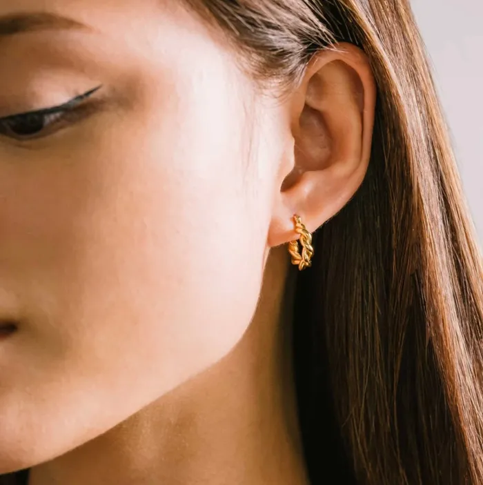 Earrings Twist Hinge Hope Earrings Gold Lovers Tempo