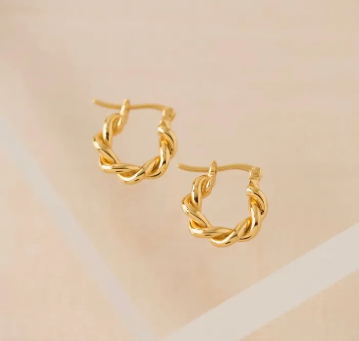 Earrings Twist Hinge Hope Earrings Gold Lovers Tempo