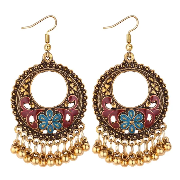 Earrings Yellow Chimes Antique Ethnic Fusion Chandbali Earrings for Women Girls Yellow Chimes Earrings Yellow Chimes Antique Ethnic Fusion Chandbali Earrings for Women Girls Yellow Chimes