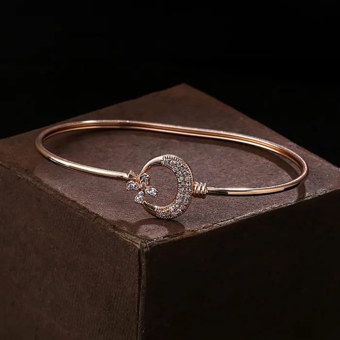 Earrings Yellow Chimes Bracelet for Women and Girls Crystal Bracelets for Girls Rose Gold Plated Floral Designed Crystal Bracelet Birthday Gift For girls and women Anniversary Gift for Wife Yellow Chimes