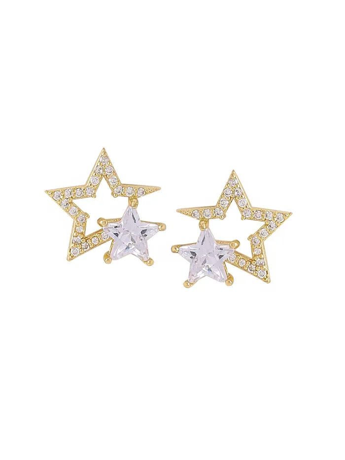 Earrings Yellow Chimes Earrings for Women and Girls Studs for Girls Gold Toned Crystal Studded Dual Star Shaped Stud Earrings Birthday Gift for girls and women Anniversary Gift for Wife Yellow Chimes Earrings Yellow Chimes Earrings for Women and Girls Studs for Girls Gold Toned Crystal Studded Dual Star Shaped Stud Earrings Birthday Gift for girls and women Anniversary Gift for Wife Yellow Chimes