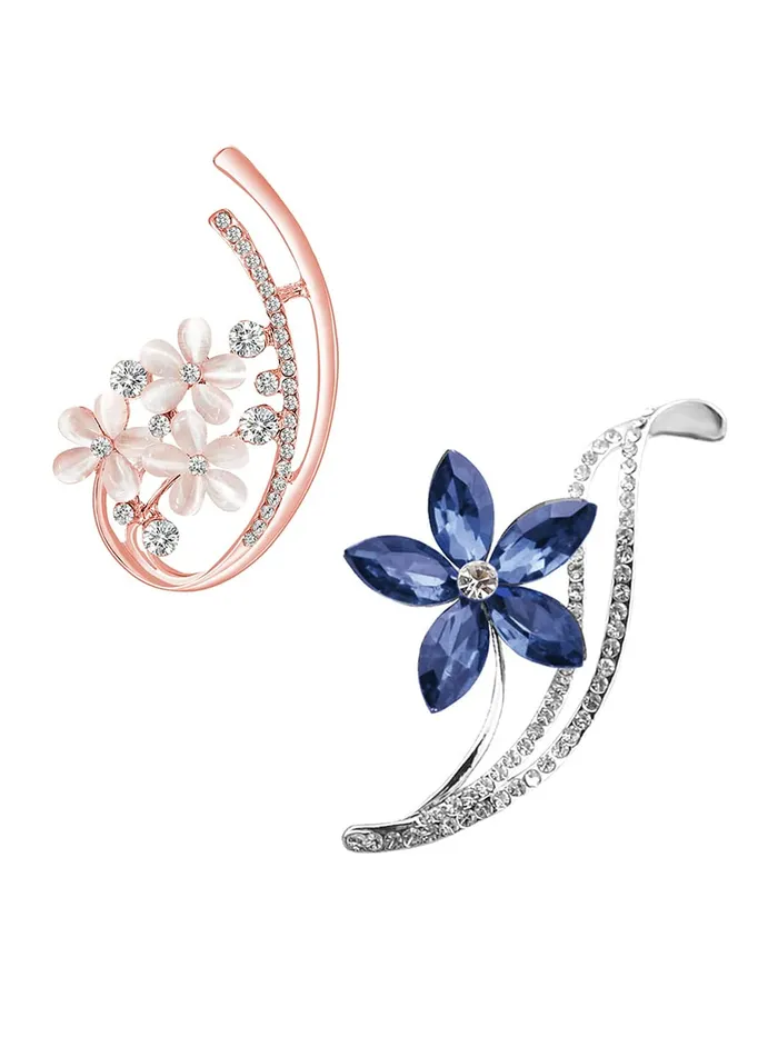 Earrings Yellow Chimes Elegant Latest Fashion Combo of 2 PCs Shawl Sweater Clip Blue Rose Gold Flower Crystal Brooch for Women and Girls Medium Yellow Chimes Earrings Yellow Chimes Elegant Latest Fashion Combo of 2 PCs Shawl Sweater Clip Blue Rose Gold Flower Crystal Brooch for Women and Girls Medium Yellow Chimes