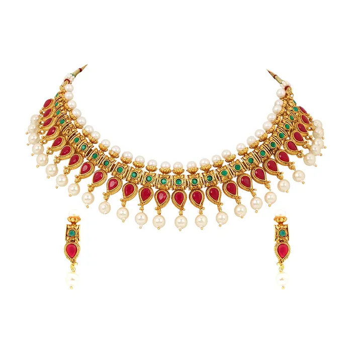 Earrings Yellow Chimes Ethnic Handcrafted Classic Jewellery Set Studded Stoned Gold Plated Traditional Choker Necklace Set for Women Girls Yellow Chimes Earrings Yellow Chimes Ethnic Handcrafted Classic Jewellery Set Studded Stoned Gold Plated Traditional Choker Necklace Set for Women Girls Yellow Chimes