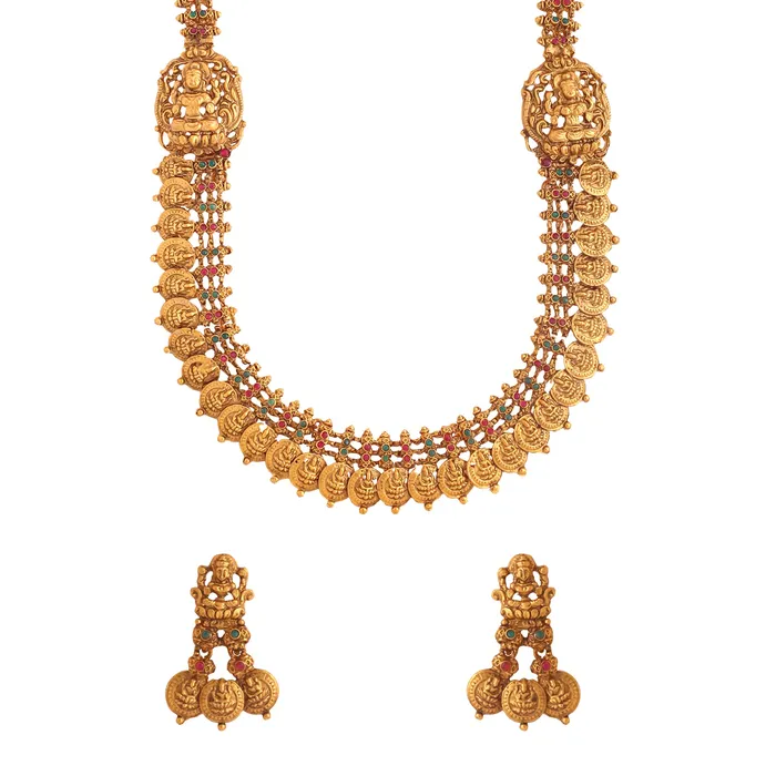 Earrings Yellow Chimes Jewellery Set for Women and Girls Temple Jewellery Set Gold Plated Coin Designed Temple Jewellery Set Birthday Gift for girls and women Anniversary Gift for Wife Yellow Chimes Earrings Yellow Chimes Jewellery Set for Women and Girls Temple Jewellery Set Gold Plated Coin Designed Temple Jewellery Set Birthday Gift for girls and women Anniversary Gift for Wife Yellow Chimes