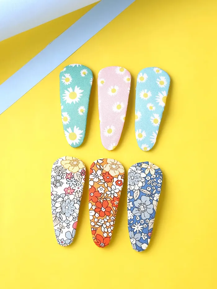 Earrings Yellow Chimes Melbees by Yellow Chimes Hair Clips for Girls Kids Hair Clip Hair Accessories for Girls Babys Multicolor Snap Hair Clips for Kids Tic Tac Clips Hairclips for Baby Teens Toddlers Design 5