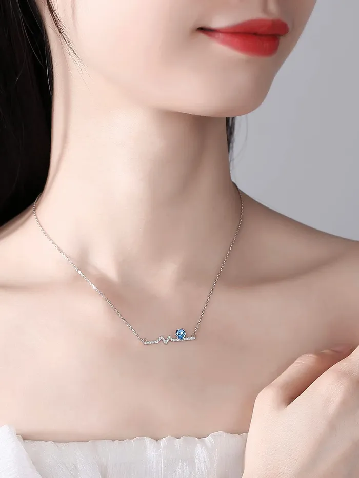 Earrings Yellow Chimes Raajsi by Yellow Chimes 925 Sterling Silver Necklace for Women and Girls Pure Silver Pendant Chain Birthday Gift for Girls Women With Certificate of Authenticity and 925 Stamp