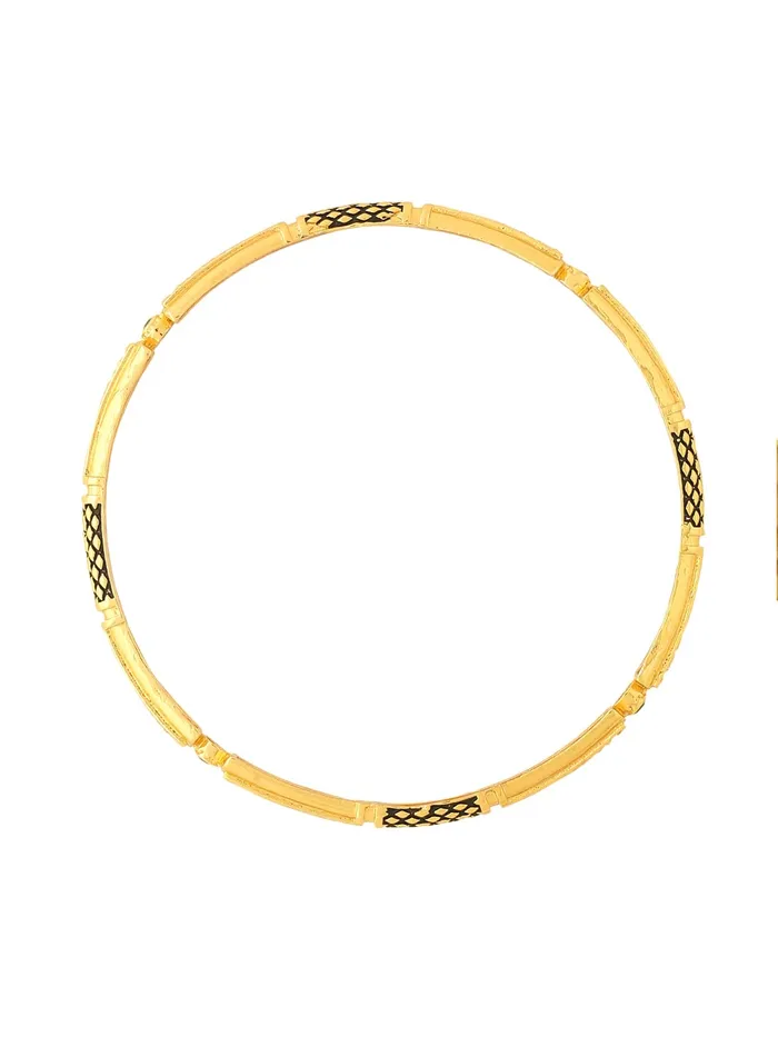 Earrings Yellow Chimes Yellow Chimes Bangles for Women Gold Toned Meenakari Touch Traditional Bangles for Women and Girls