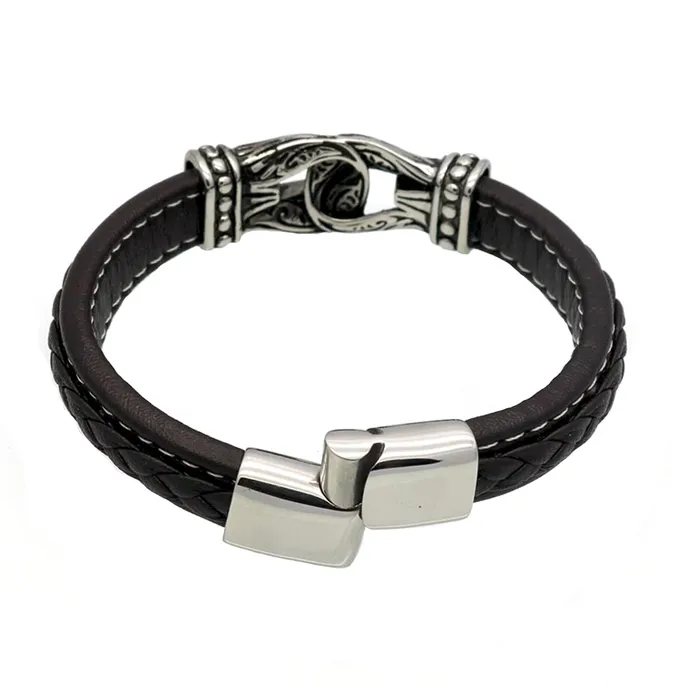 Earrings Yellow Chimes Yellow Chimes Bracelets for Men and Boys Black Leather Bracelet for Men MagneticClasp Genuine Leather Wrap Bracelets for Men Birthday Gift for Men and Boys Anniversary Gift for Husband