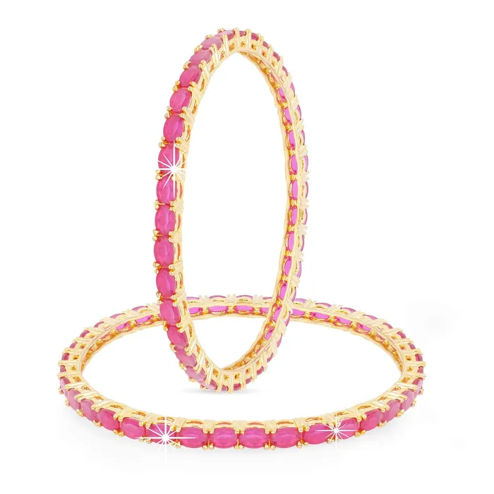 Earrings Yellow Chimes Yellow Chimes Classic Pink ADAmerican Diamond Studded 18k Gold Plated Designer Oval 2 PCs Handcrafted Bangles Set for Women Girls 26 Earrings Yellow Chimes Yellow Chimes Classic Pink ADAmerican Diamond Studded 18k Gold Plated Designer Oval 2 PCs Handcrafted Bangles Set for Women Girls 26