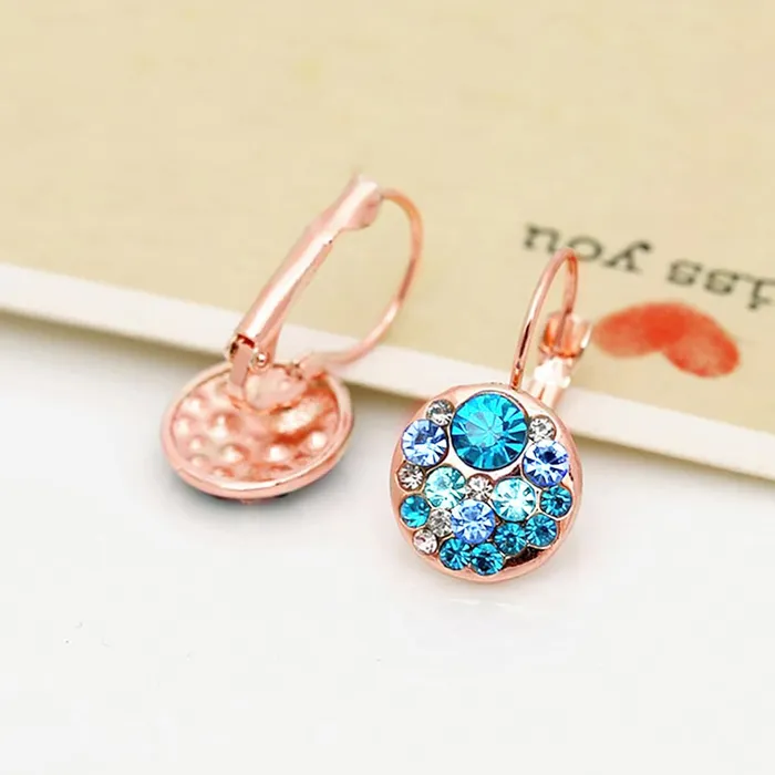 Earrings Yellow Chimes Yellow Chimes Earrings for Women 2 Pair Combo of Floral Designed Crystal Drop Earrings Birthday Gift for Girls and Women Anniversary Gift for Wife