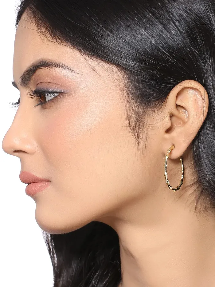 Earrings Yellow Chimes Yellow Chimes Earrings for Women and Girls Fashion Golden Hoop Earrings Combo of 2 Pairs Geometric Hoops Earrings Birthday Gift for Girls Women Anniversary Gift for Wife