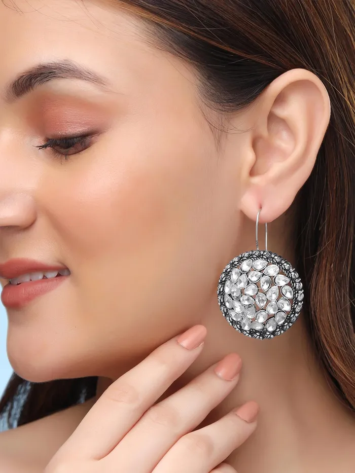 Earrings Yellow Chimes Yellow Chimes Earrings For Women and Girls Traditional Silver Oxidised Drop Earrings Combo of 3 Pairs Oxidised Silver Plated Drop Earrings Birthday Gift for Girls Anniversary Gift for Wife