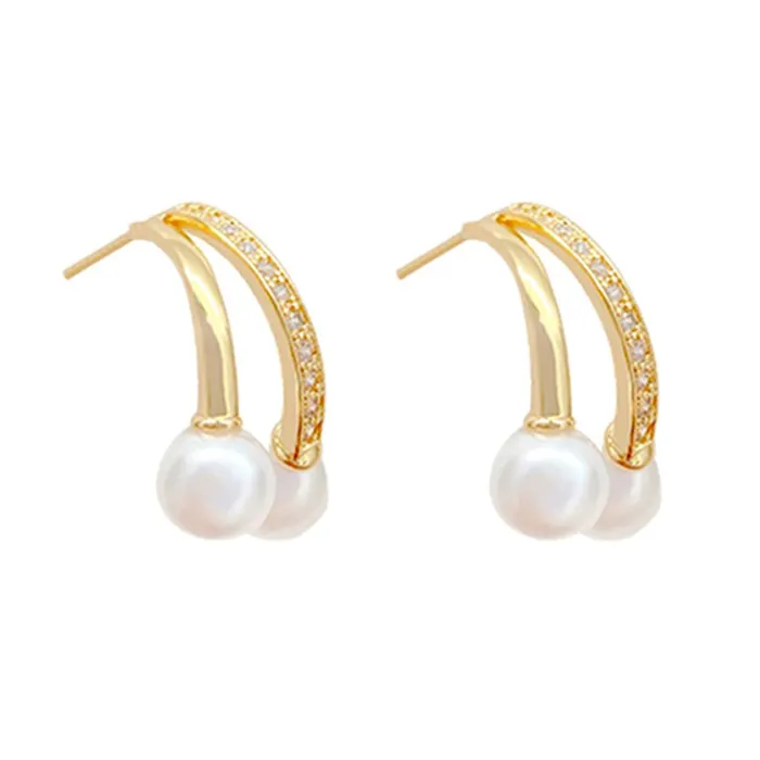 Earrings Yellow Chimes Yellow Chimes Earrings For Women Gold Tone Contemporary Stud Pearl Hanging Drop Earrings For Women and Girls Earrings Yellow Chimes Yellow Chimes Earrings For Women Gold Tone Contemporary Stud Pearl Hanging Drop Earrings For Women and Girls
