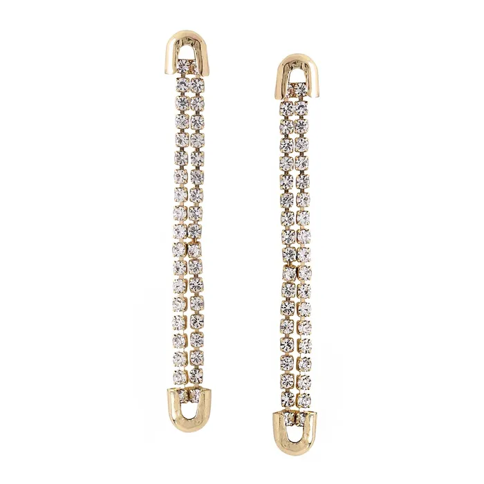 Earrings Yellow Chimes Yellow Chimes Earrings For Women Gold Tone Crystal Studded Long Chain Tassel Drop Dangler Earrings For Women and Girls Earrings Yellow Chimes Yellow Chimes Earrings For Women Gold Tone Crystal Studded Long Chain Tassel Drop Dangler Earrings For Women and Girls