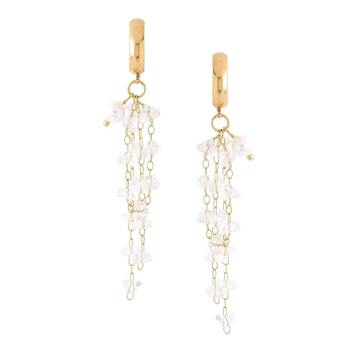 Earrings Yellow Chimes Yellow Chimes Earrings For Women Golden Stud With Crystal Tassel Drop Dangle Earrings For Women and Girls Earrings Yellow Chimes Yellow Chimes Earrings For Women Golden Stud With Crystal Tassel Drop Dangle Earrings For Women and Girls