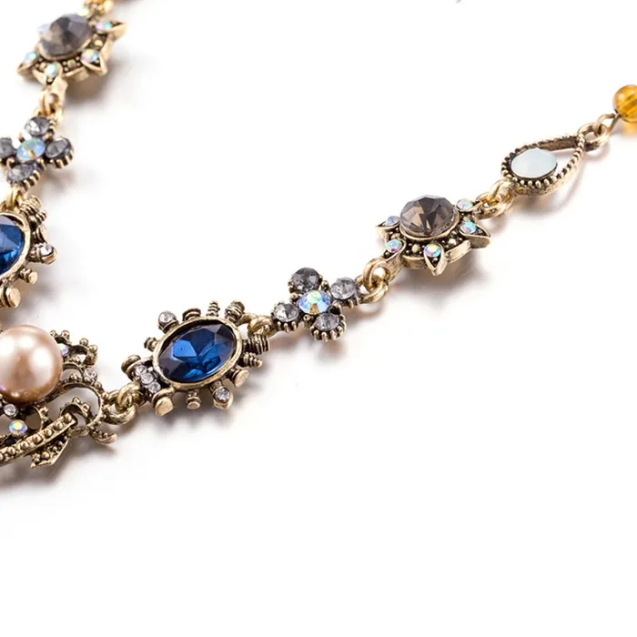 Earrings Yellow Chimes Yellow Chimes Indian Fusion Statement Necklace for Women and Girls