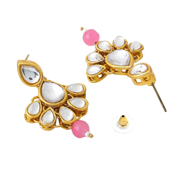 Earrings Yellow Chimes Yellow Chimes Jewellery Set for Women and Girls Traditional Beads Necklace Set for Women Gold Plated Mothi Necklace Set Birthday Gift for girls women Anniversary Gift for Wife