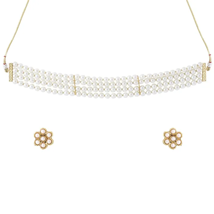 Earrings Yellow Chimes Yellow Chimes Jewellery Set for Women and Girls Traditional White Beads Choker Set for Women Gold Plated Choker Necklace Set Birthday Gift for girls women Anniversary Gift for Wife Earrings Yellow Chimes Yellow Chimes Jewellery Set for Women and Girls Traditional White Beads Choker Set for Women Gold Plated Choker Necklace Set Birthday Gift for girls women Anniversary Gift for Wife