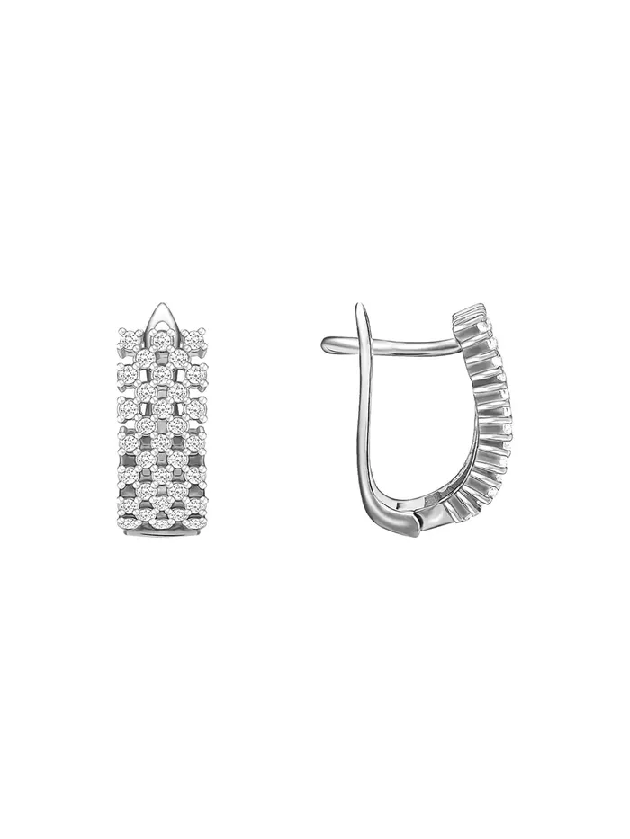 Earrings Yellow Chimes Yellow Chimes Stud Earrings for Women Fashion Silver Earrings for Girls Crystal Clip On Earrings Rhodium Plated Women Earrings Birthday Anniversary Gift For Girls Wife