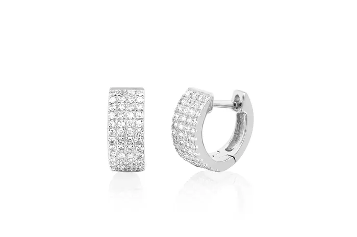 ef collection Earrings Diamond Jumbo Huggie Earring