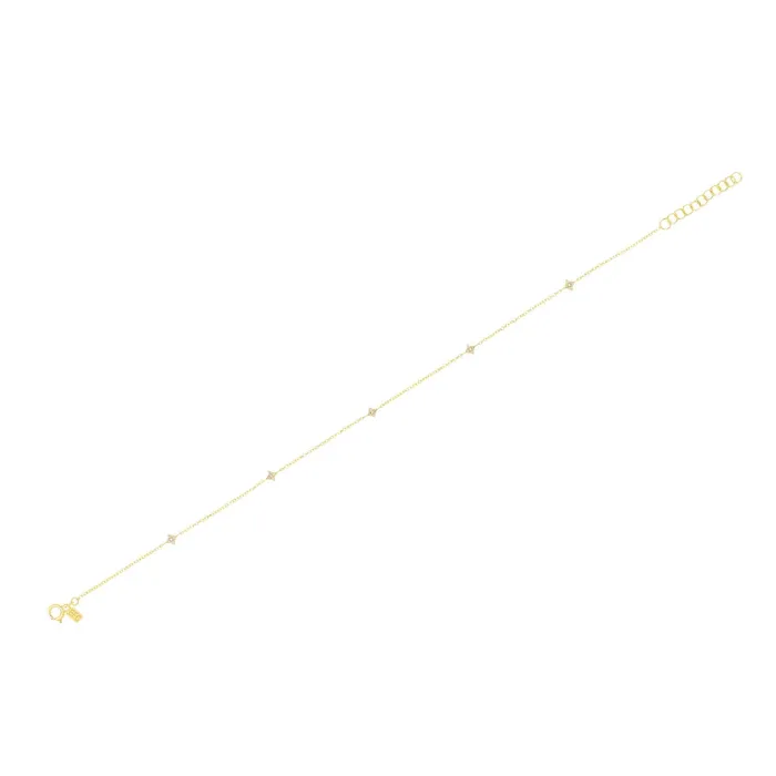 ef collection Earrings Multi Diamond Sparkle Anklet