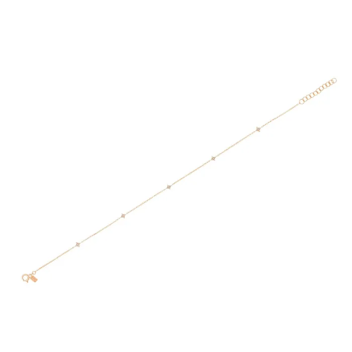 ef collection Earrings Multi Diamond Sparkle Anklet