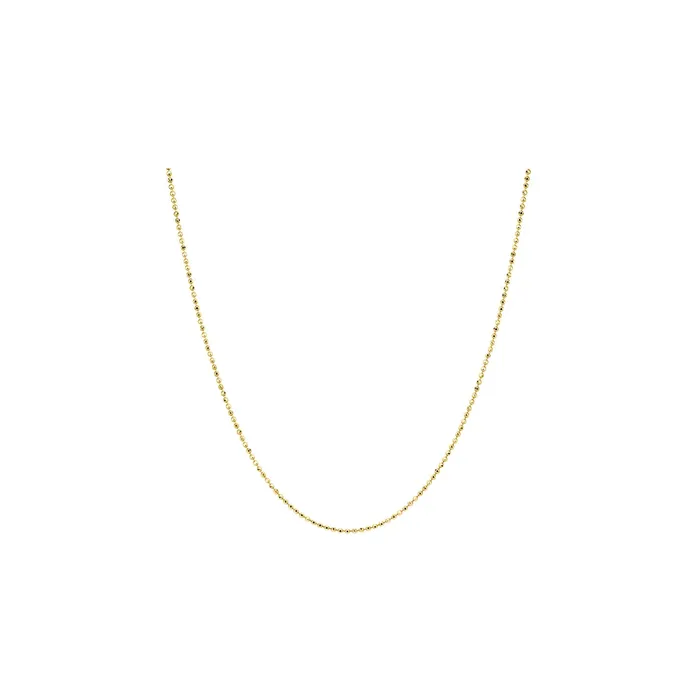 ef collection Necklaces Gold Faceted Ball Chain