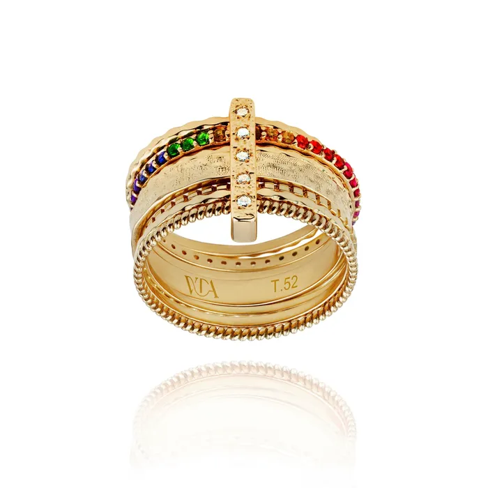 Fanny sevenbands ring Van Den Abeele Rings