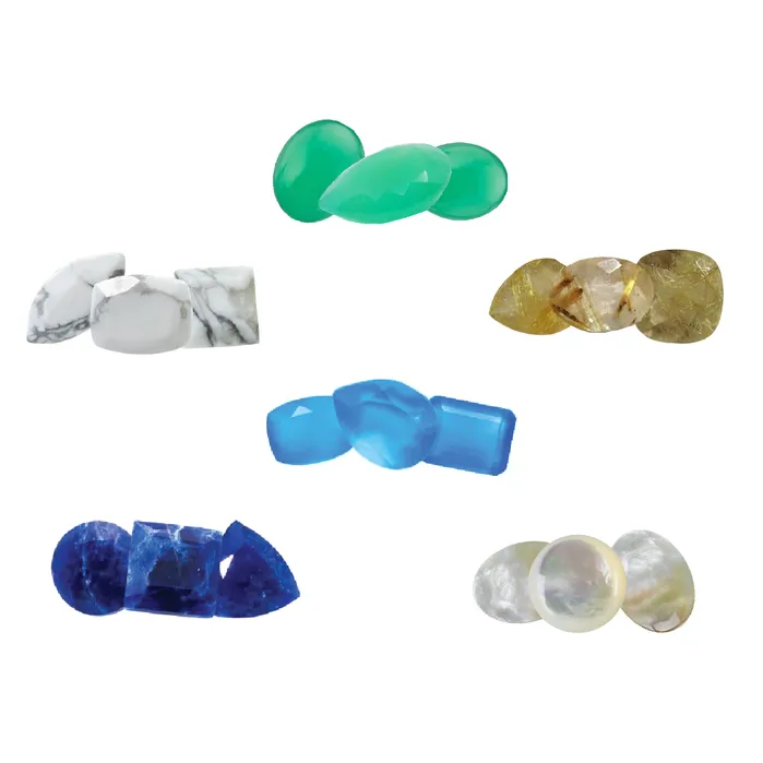 GEM0020 Earrings Loose Gemstones Mix 5 25 Carats Approx