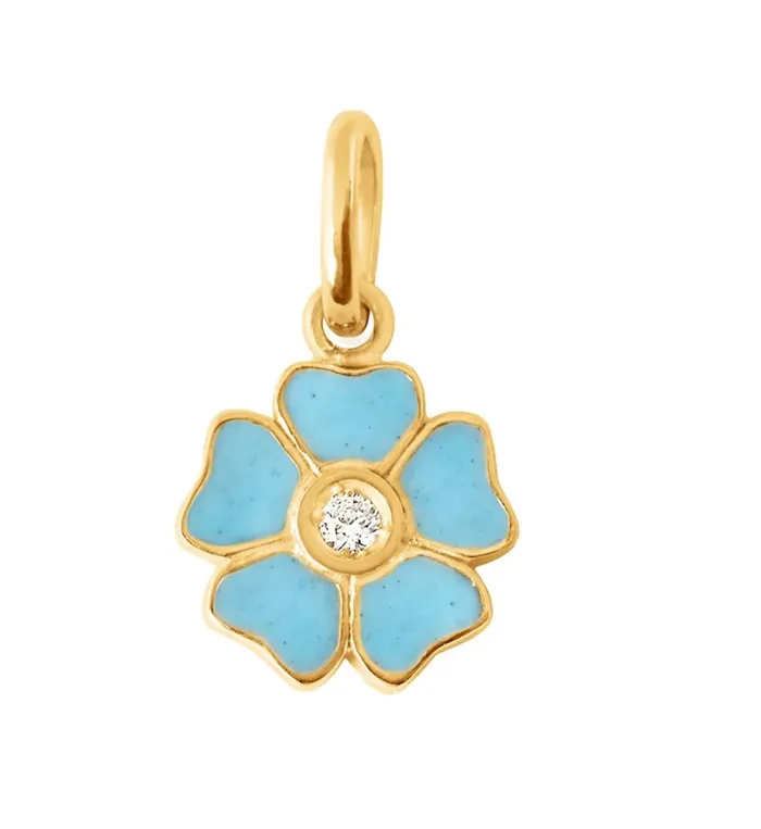 Gigi Clozeau Necklaces Flower Diamond Pendant Yellow Gold
