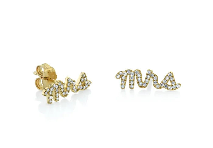 GOLD DIAMOND MRS STUDS Sydney Evan PreStyled Sets