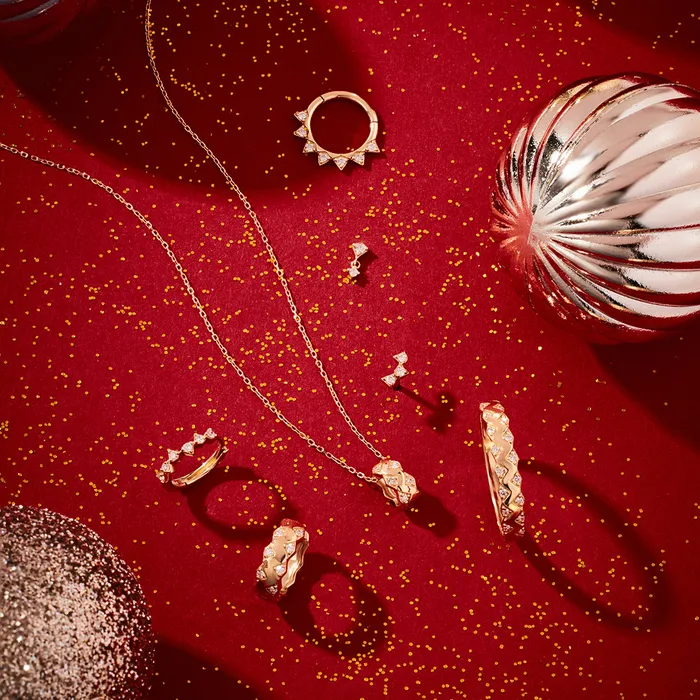HAZEL LabGrown Diamond Ring Necklace AURELIE GI Necklaces