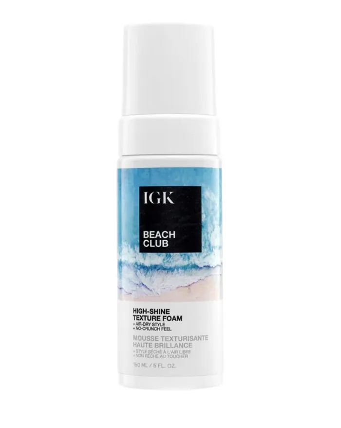 IGK Hair Earrings BEACH CLUB HIGHSHINE TEXTURE FOAM