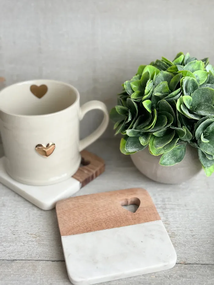 Indaba Earrings Sweetheart Mug Gold by Indaba