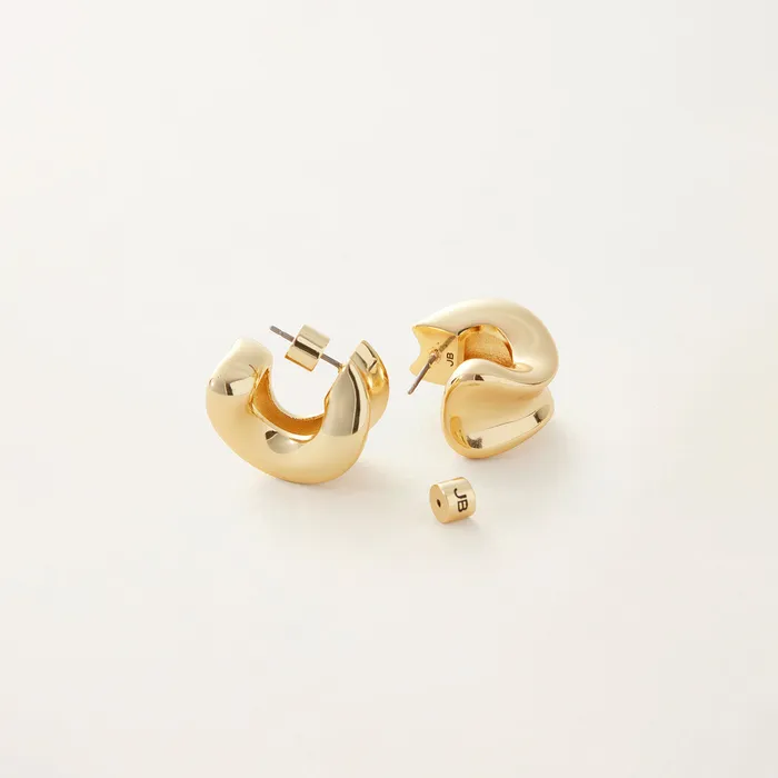 Jenny Bird PreStyled Sets Chunky Doune Hoops Gold