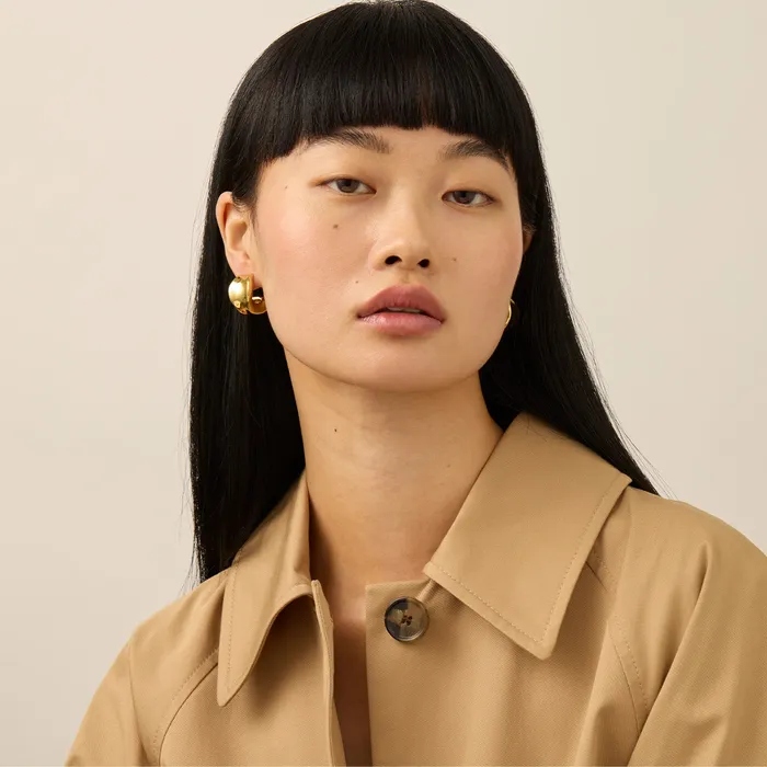 Jenny Bird PreStyled Sets Chunky Doune Hoops Gold