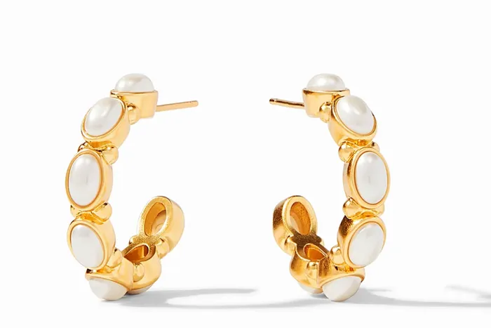 julie vos Earrings Mykonos Hoop Small